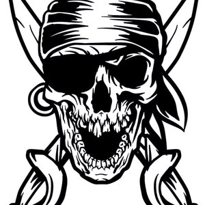 piraat schedel sticker auto motorkap zijsticker sticker muur kunst sticker vinyl grafisch raam deur lichaam paneel van decor teken boot
