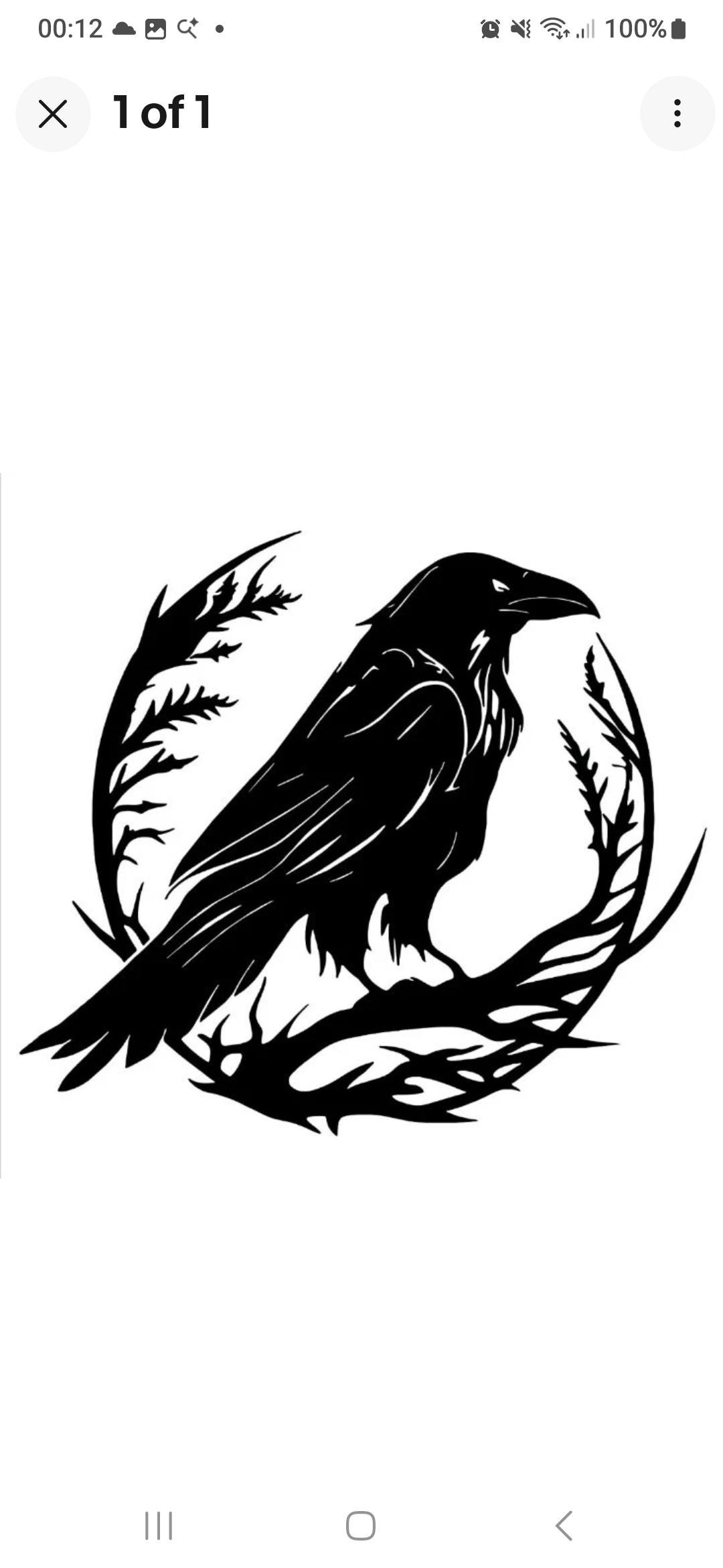 Viking Raven Bird Runic Rune Wall Art Vinyl Decal Graphic Decor Car ...