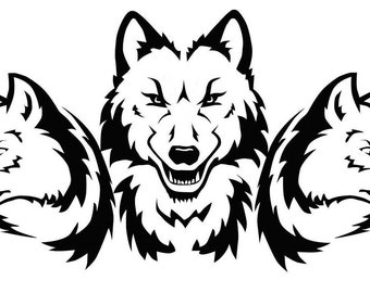 2010 Wolf Pack Large Wolf Pack logo Decal - RV Graphics Store