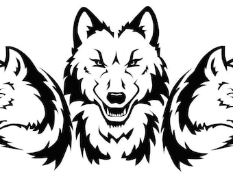 2010 Wolf Pack Large Wolf Pack logo Decal - RV Graphics Store