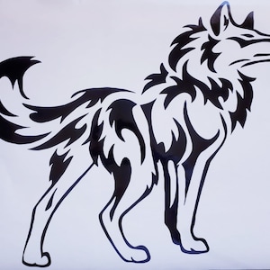 wolf decal auto sticker motorkap zijkant sticker van boot vinyl grafische decal vinyl kunst aan de muur