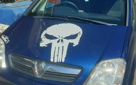 Large punisher skull decal hotsell