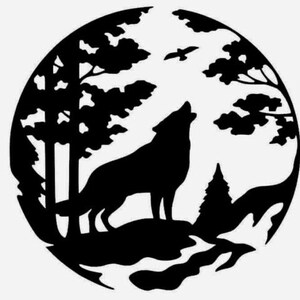 wolf head car van bonnet vinyl side sticker wall art hood vinyl graphic window door van sign motorhome campervan wolf decal wolf sticker