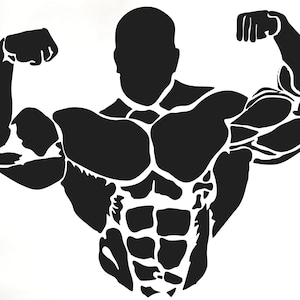 gym vinyl sticker decal sign wall art graphic shop window fitness training bodybuilding weights sign quote motivational home gym decor quote