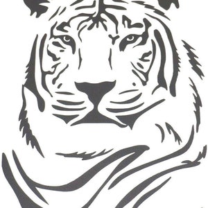 large 23 x 18 inch  lion car bonnet side sticker decal wall art animal safari jungle graphic
