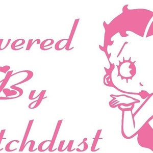 girl car decal powered by bitchdust girls funny fun car sticker decal  graphic rude joke