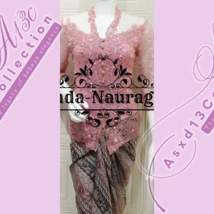 Kebaya dress | Complete set | Batik skirt | Payet kebaya Full set + Inner layer of kebaya|Kebaya Modern|Kebaya wedding|Wedding Dress Guest
