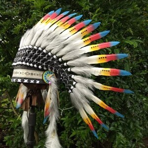 Traditional Indonesian Accessories | Unique Indian hat | Papuan hat | Latest goose feathers D