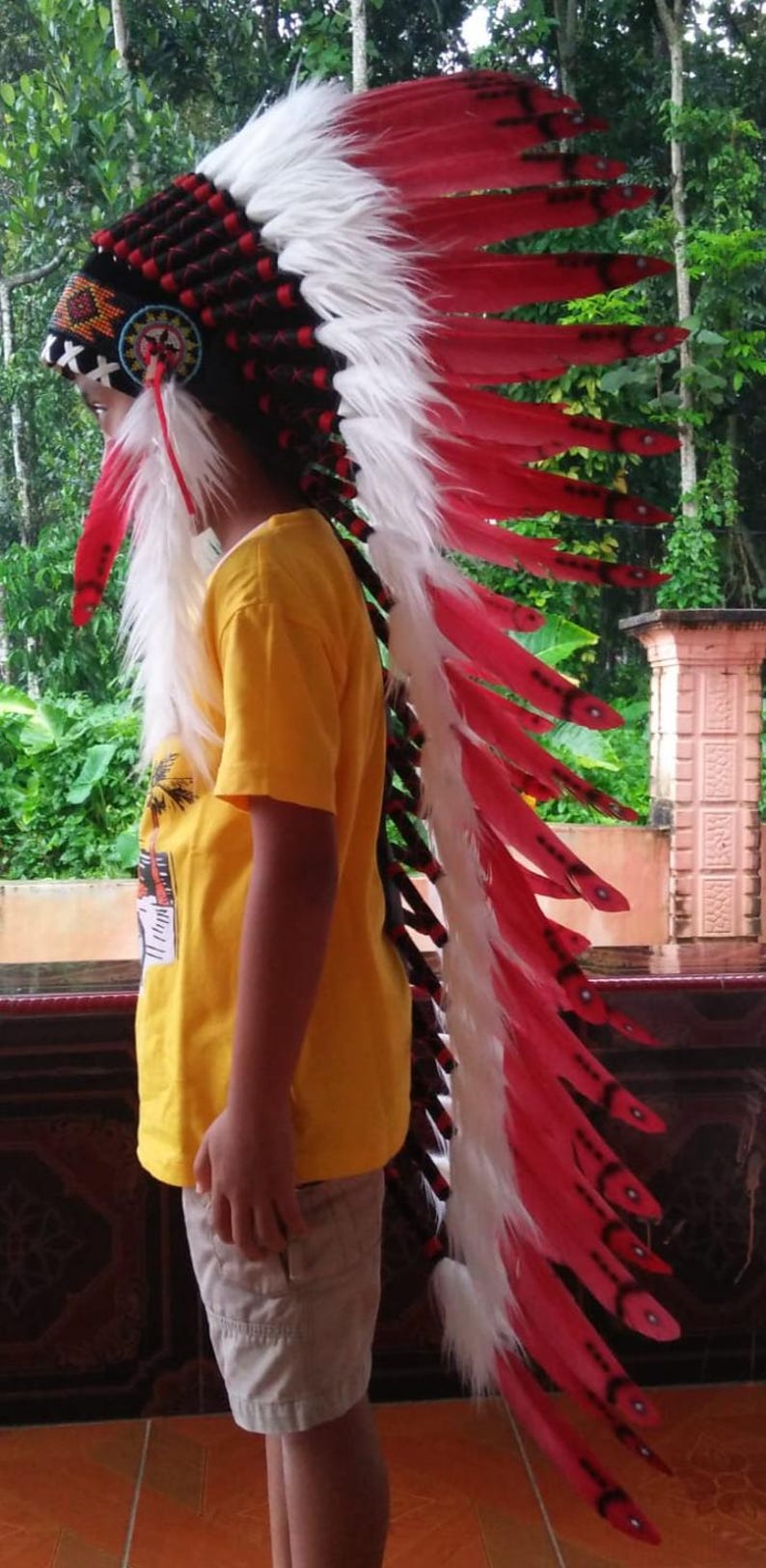 Traditional Indonesian Accessories | Unique Indian hat | Papuan hat | Latest goose feathers I