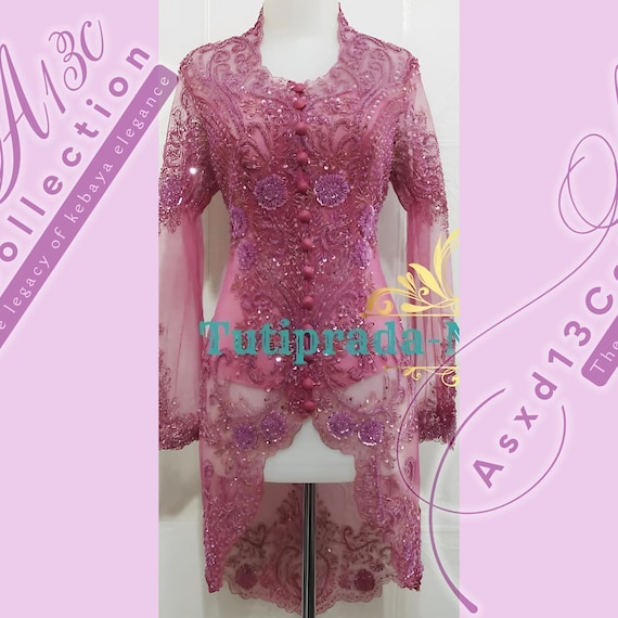 Modern Long Payet Kebaya Dress