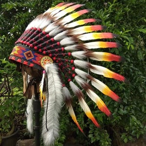 Traditional Indonesian Accessories | Unique Indian hat | Papuan hat | Latest goose feathers C