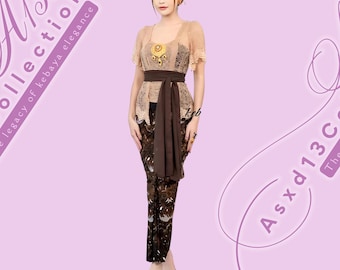 Balinese Embroidered Kebaya Dress