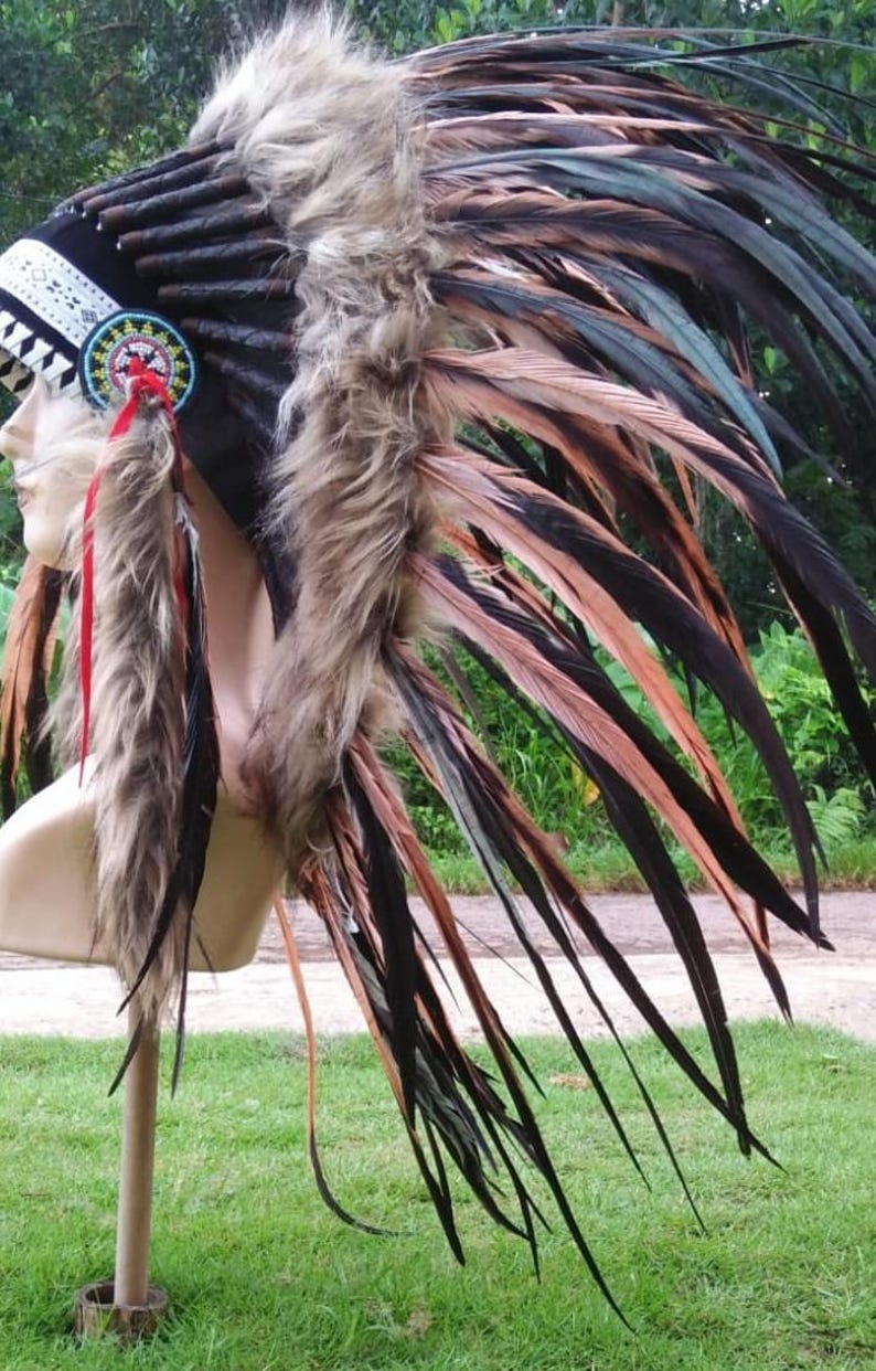 Traditional Indonesian Accessories | Unique Indian hat | Papuan hat | Latest goose feathers E