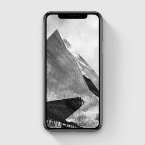 Architectural iPhone Wallpaper, Minimalist iPhone Background, Abstract Phone Wallpaper, Modern & Minimal, Black and White, Digital Download