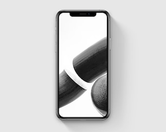 Abstract iPhone Background, Line Art Phone Wallpaper, Minimalist iPhone Wallpaper, Black and White Photography Art, Digital Download, Decor