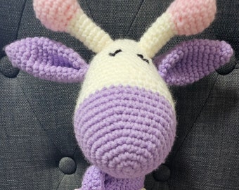 Handmade crochet giraffe