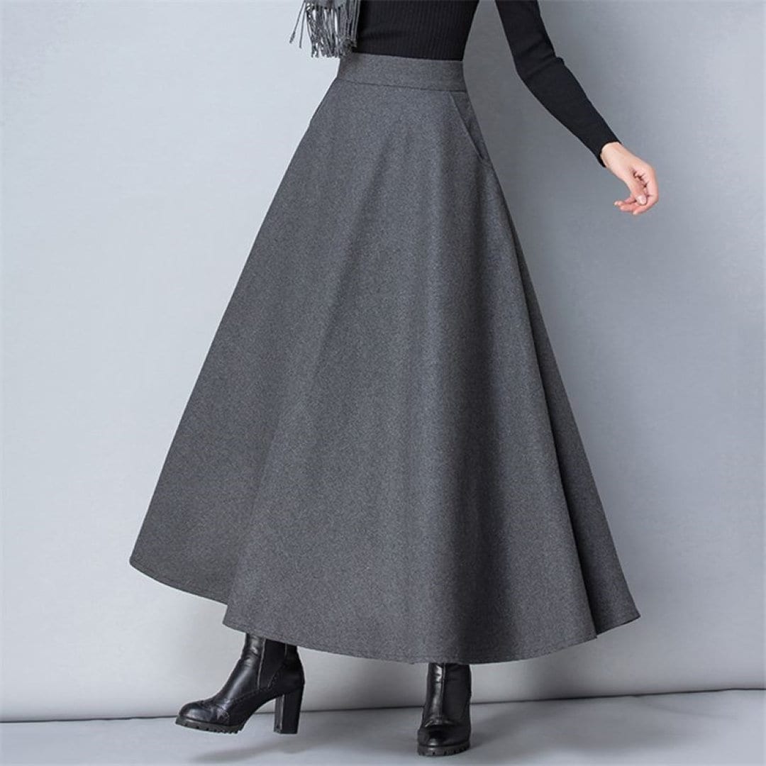 Beautiful Vintage Inspired Winter Skirt High Waist Long Thick - Etsy