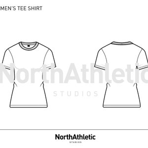 WOMEN&#39;S COTTON TEE - Mode-Vektor-Zeichnung, flache Skizze, für Adobe Illustrator