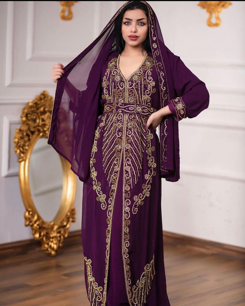 Sale Moroccan Dubai Kaftan Farasha African Attire Bridesmaid - Etsy