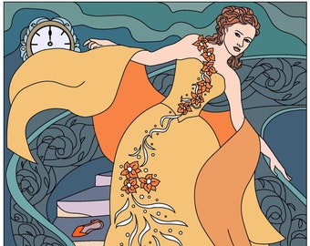 Cinderella Coloring Book – 32 Printable Pages (PDF)