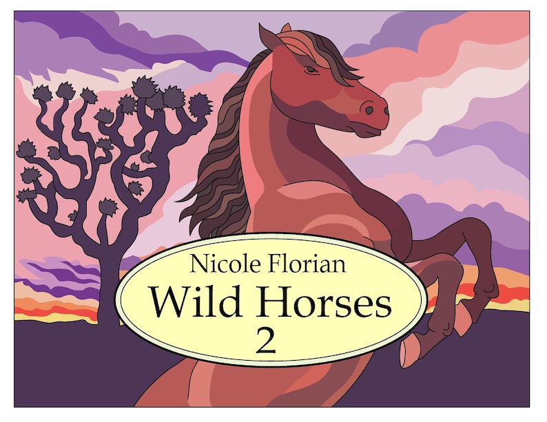 Wild Horses 2 32 Printable Coloring Pages Horse Coloring Book Instant