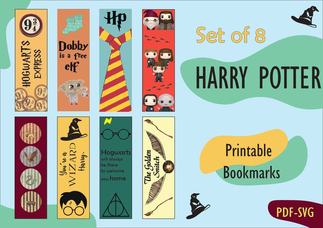 Printable Magic Bookmarks , Bookmarks Set, Bookmarks, Digital Bookmark