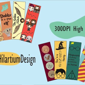 Printable Magic Bookmarks , Bookmarks Set, Bookmarks, Digital Bookmark ...