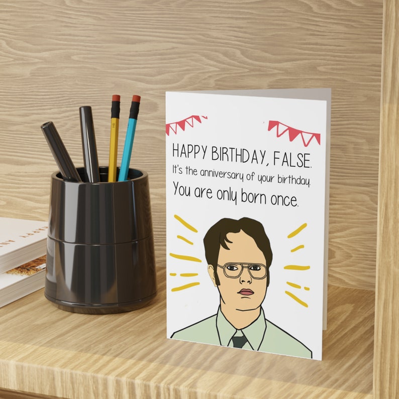 Dwight Schrute Birthday Card | Instant Download Birthday Card | Print ...