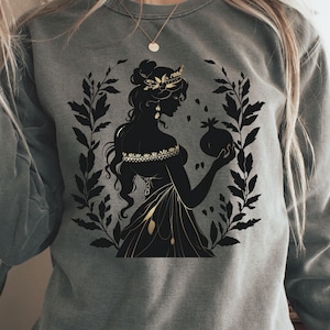 Persephone’s Pomegranate Silhouette 5PNG  Bundle| Greek Mythology Dark Academia Art | Bookish Romantasy Sublimation Design | Vintage Gift
