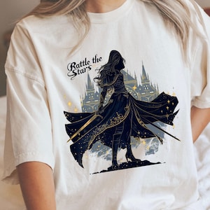 Celaena Sardothien T-Shirt 4PNGs | Throne of Glass Assassin Fan Art | Rattle the Stars Quote | SJM Bookish Shirt | Digital Download