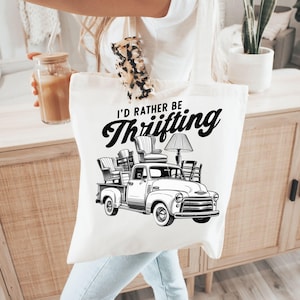 I&#39;d Rather be Thrifting Png, Antique Thrifting Sublimation Design, Flea Market Hunting Digital Design, Garage Sale Png, Junk Queen Png