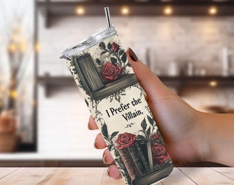 Ensemble de 3 PNGs romantiques pour gobelet 20 oz, Sublimation livresque, design de gobelet skinny romantique, téléchargement numérique Booktok Romance sombre