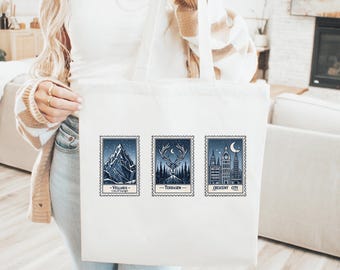 Velaris Terrasen Crescent City PNG 2 designs | SJM Postcard Design | ACOTAR Throne of Glass Digital Download | Bookish Sublimation FanArt
