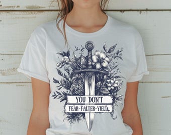 You Do Not Yield PNG | Throne of Glass Shirt Design | Aelin Galathynius Clipart | SJM Book Merch | TOG Sublimation FanArtfor Readers | 4PNGs