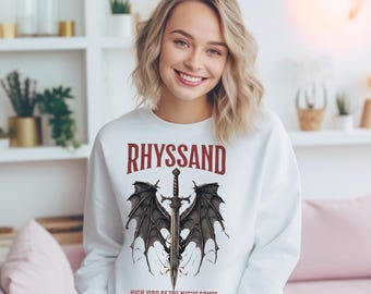 Rhysand PNG | ACOTAR Sweatshirt Design | The Bat Boys Merch | Night Court Shirt PNG | Bookish Digital Download | SjM Fan Art