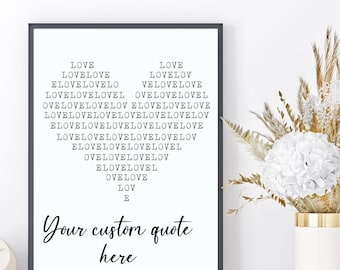 Custom Quote Printable Wall Art, Custom Definition Print, Office Wall Decor Gift, Custom Text Print, Minimalist Poster, Typography Poster