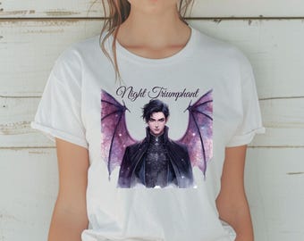 Night Triumphant inspired 3PNG, ACOTAR Bat Boys Wings, Night Court Fantasy Art, Rhysand Azriel Fan Digital Download
