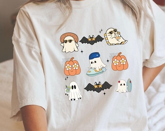 Summerween Ghost PNG Set | Cute Ghost Summer Elements | Halloween Summer Digital Art | Spooky Summer | Instant Download