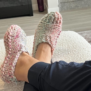 Comfy Cozy Hand-Knit Slippers - made to order