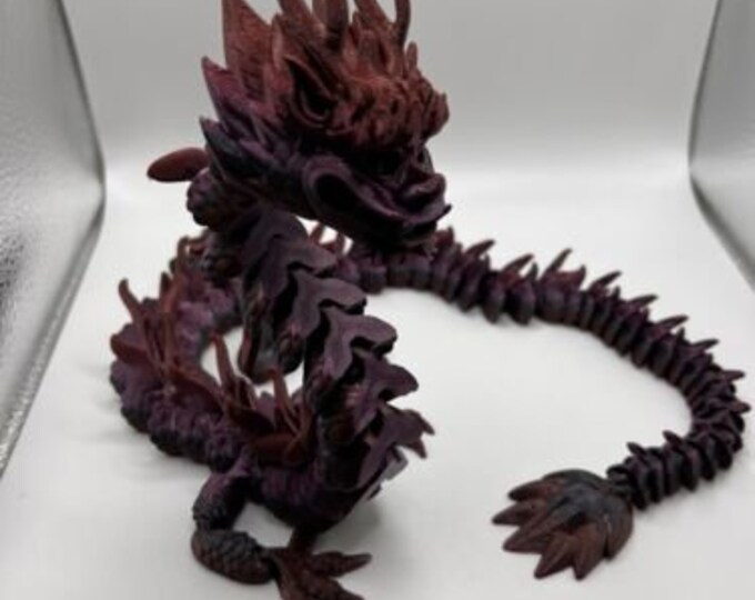 Articulated Imperial Dragon 3D Printed Fidget Toy From Tiktok - Etsy