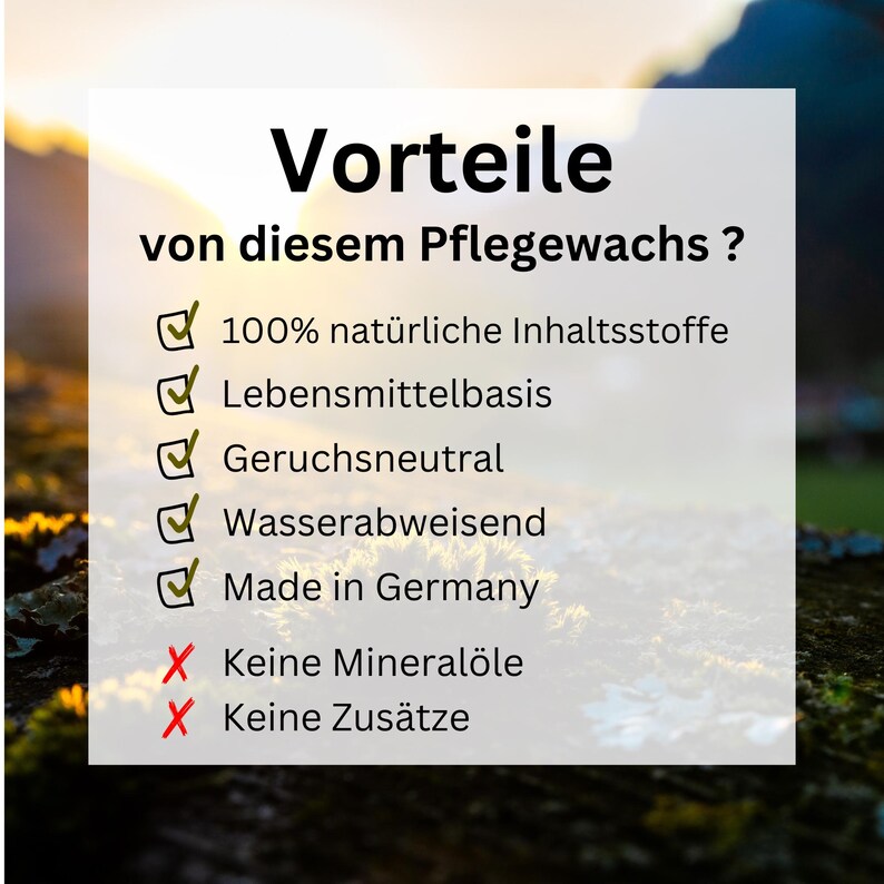 Wood care • natural furniture care for wood • wood wax • wood cream • furniture wax • furniture polish • without plastic image 6