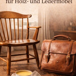 Wood care • natural furniture care for wood • wood wax • wood cream • furniture wax • furniture polish • without plastic image 5