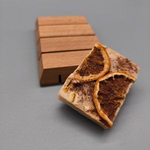 Sustainable wooden soap dish • Soap dish for soap & sponges • Shelf for bathroom, shower and kitchen • Modern soap holder options