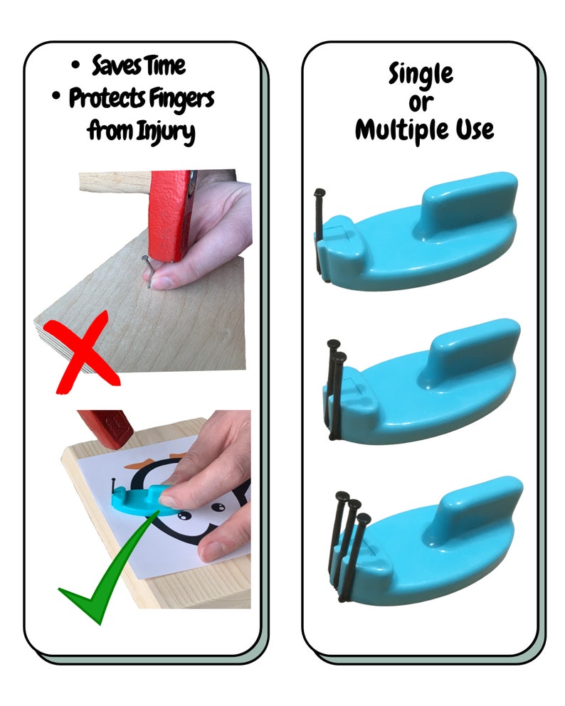 String Art Nail Holder Tool Nail Holder for Hammering Safety Etsy