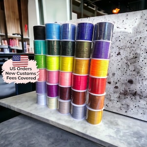 Vibrant Nylon Parachute Cord: 0.8mm String Art & Craft Cord