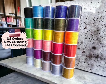 Vibrant Nylon Parachute Cord: 0.8mm String Art & Craft Cord