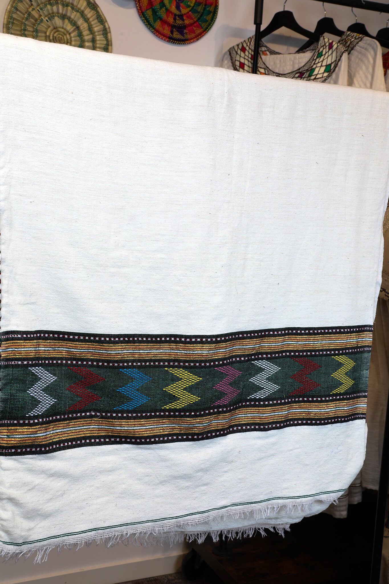 Cotton Woven Blanket 100 Ethiopian Gabi Perfect for Rainy Days or