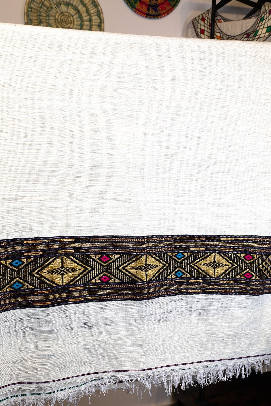 Cotton Woven Blanket 100 Ethiopian Gabi Perfect for Rainy Days or