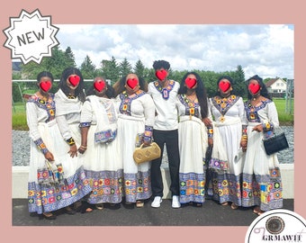 Tilet | Zurya | Habesha Traditional Dress | Ethiopian | Eritrean | For weddings, parties, events and much more.