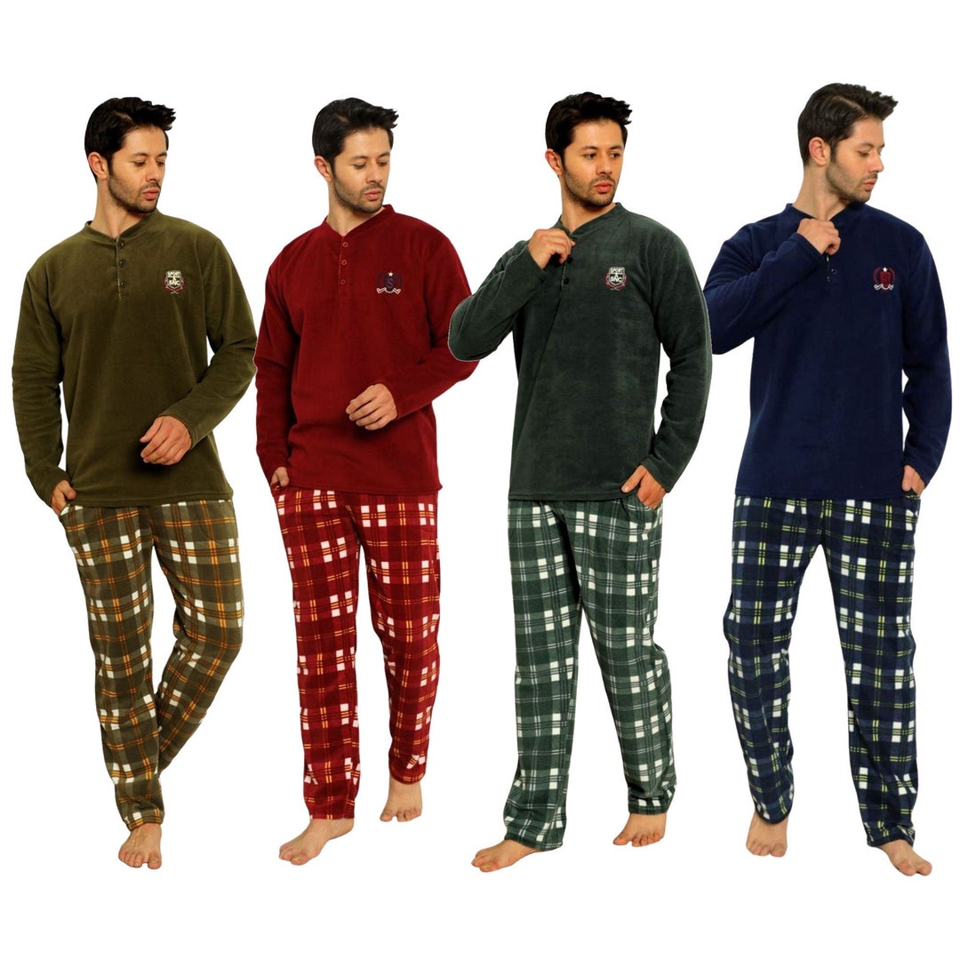 Christmas Pajamas for Men/matching Holiday Pajama Set/short Sleeve Two ...